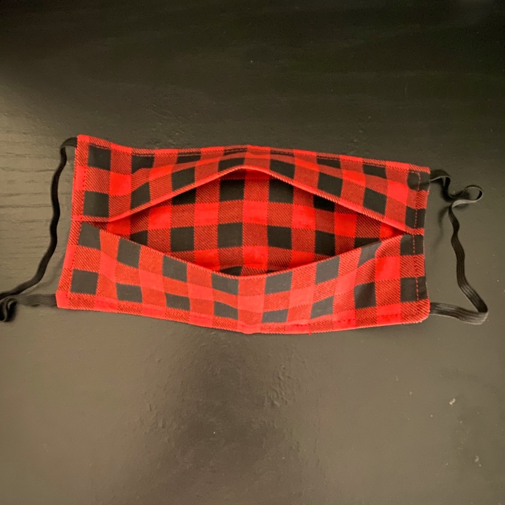 Plaid face mask